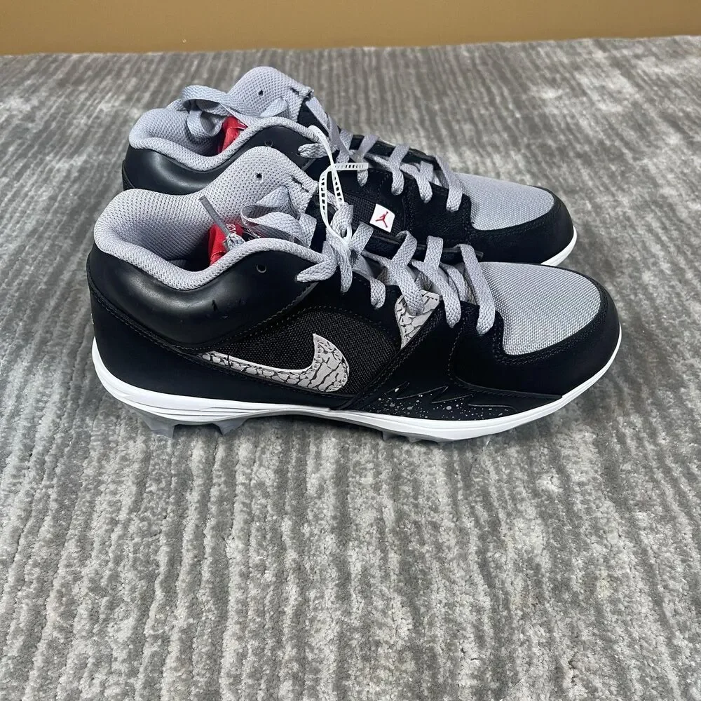 Jordan Stadium 90 Low TD Mens 9 Black Football Cleats Nike HQ0210-060